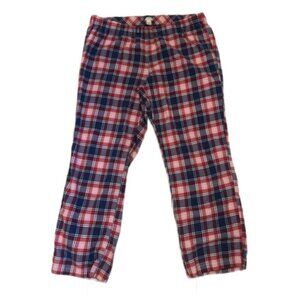 J. Crew Red White and Blue Plaid Pajama Pants